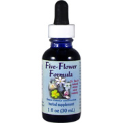 Flower Essence Services Five-Flower Formula Dropper - Promotes A Calm and Stress Free State, 1 oz