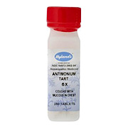 Hyland's Antimonium Tartaricum 6X - Relieves Mucus in Chest and Cough, 250 tabs