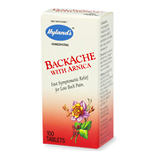 Hyland's Backache With Arnica - Relieves Lower Back Pain, 100 tabs