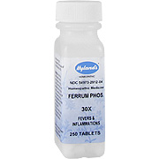 Hyland's Ferrum Phosphoricum 30X - Relieves Fever and Inflammation Symptoms, 250 tabs