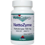 Nutricology Nattozyme Nattokinase - Authentic Nattokinase, 60 softgels