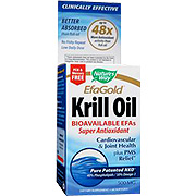 Nature's Way Krill Oil 500mg - Promotes Cardiovascular and Joint Health, 60 softgels