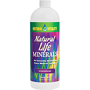Natural Vitality Natural Life Minerals Unsweetened - 32 oz