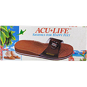 Acu Life Massage Sandals Brown with Buckle M5 with 6 Massage Sandals - 1 pair