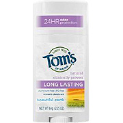 Tom's of Maine Beautiful Earth Long Lasting Deodorant - Clinically Proven, 2.25 oz