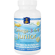 Nordic Naturals Omega 3 6 9 Junior - Supports Brain Health for Children, 180 ct