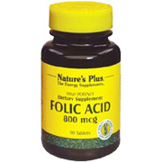 Nature's Plus Folic Acid 800 mcg - 90 tabs