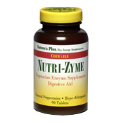 Nature's Plus Nutri-Zyme Chewable Digestive Aid - 90 tabs