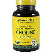 Nature's Plus Choline 600 mg Sustained Release - 90 tabs