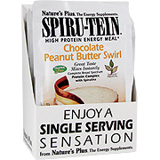 Nature's Plus Chocolate Peanut Butter Swirl SPIRU-TEIN Shake - 8 pk