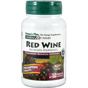 Nature's Plus Herbal Actives Red Wine 500 mg - 60 vcaps