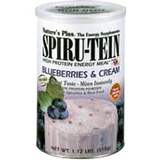 Nature's Plus Blueberries & Cream SPIRU-TEIN Shake - 1.12 lb