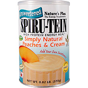 Nature's Plus Peaches & Cream Simply Natural SPIRU-TEIN Shake - 0.82 lb