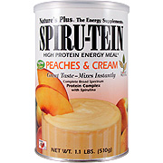 Nature's Plus Peaches & Cream SPIRU-TEIN Shake - 1.10 lb