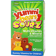 Hero Nutritional Products Multi-Vitamin & Mineral Sourz Yummi Bears - 90 bears