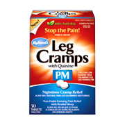 Hyland's Leg Cramps PM with Quinine - Provides Pain Relieve From Restful Sleep, 50 tabs