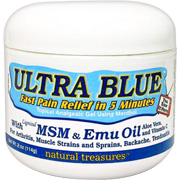 Natural Treasures Ultra Blue with MSM & Emu Oil - 2 oz