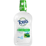Tom's of Maine Long Lasting Wicked Fresh Cool Mountain Mint Mouthwash - Helps Stop Bad Breath, 16 oz