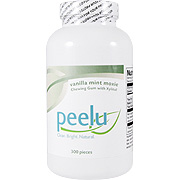 Peelu Company Vanilla-Mint Moxie Chewing Gum with Xylitol - 300 ct