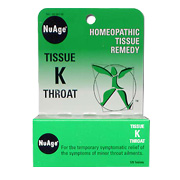 Hyland's NuAge Tissue K Throat - 125 tabs