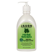 Jason Natural Herbal Satin Soap With Pump - 16 oz