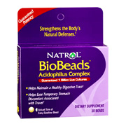Natrol BioBeads Probiotic Acidophilus - 30 beads