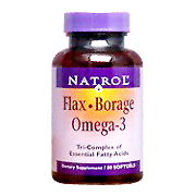 Natrol Flax Borage Omega 3 - 60 softgels