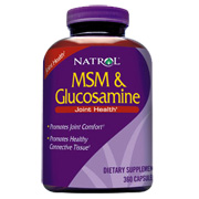 Natrol MSM Glucosamine 250mg Bonus - 90+90 caps