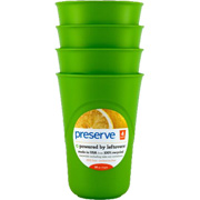 Preserve Everyday Tableware Apple Green Cups - 4 ct, 16 oz