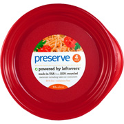 Preserve Everyday Tableware Pepper Red Plates - 4 ct