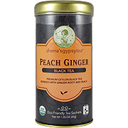 Zhena's Gypsy Tea Peach Ginger Black Tea - 22 bags