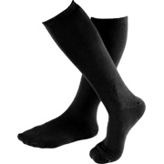 Maggie's Functional Organics Socks Black Knee Hi's Size 9-11 - 1 pc