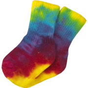 Maggie's Functional Organics Children's Socks Tie Dye Youth Crew Singles Youth 2 8-9 years - Made in the USA, 1 pc