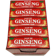 Prince of Peace Korean Lotte Ginseng Chewing Gum - 25 pack, 5 ct