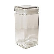 Frontier Square Clear Wide-Mouth Jar with Lid - 4 ct, 1 gal