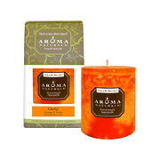 Aroma Naturals Clarity Orange Pillar Candle - 3 inches x 3 1/2 inches, 1 pc