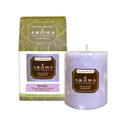 Aroma Naturals Serenity Purple Pillar Candle - 3 inches x 3 1/2 inches, 1 pc