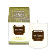 Aroma Naturals Meditation White Pillar Candle - 3 inches x 3 1/2 inches, 1 pc