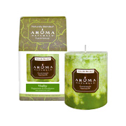 Aroma Naturals Vitality Grass Green Pillar Candle - 3 inches x 3 1/2 inches, 1 pc