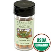 Starwest Botanicals Organic Cinnamon Sticks Jar - 1.25 oz