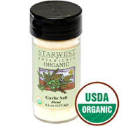 Starwest Botanicals Organic Garlic Salt Jar - 4.5 oz