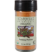 Starwest Botanicals Organic Nutmeg Powder Jar - 2.1 oz