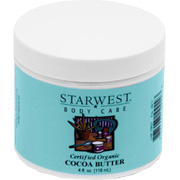 Starwest Botanicals Cocoa Butter  Organic -4 Oz