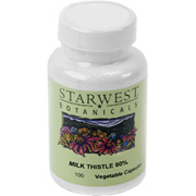 Starwest Botanicals Milk Thistle 80%  -60 caps