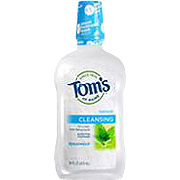 Tom's of Maine Mouthwash Peppermint Baking Soda - Natural Cleansing, 16 oz