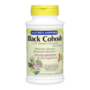 Nature's Answer Black Cohosh Root Standardized - Promotes Female Hormonal Balance, 60 vegicaps