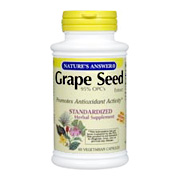 Nature's Answer Grape Seed Standardized - Promotes Antioxidant Activity, 60 vegicaps