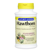 Nature's Answer Hawthorn Leaf Standardized - Promotes Cardiovascular Health, 60 vegicaps