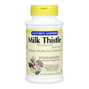 Nature's Answer Milk Thistle Seed Standardized - Promotes Healthy Liver Function, 60 vegicaps