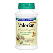 Nature's Answer Valerian Root - Promotes A Tranquil Sleep, 90 caps